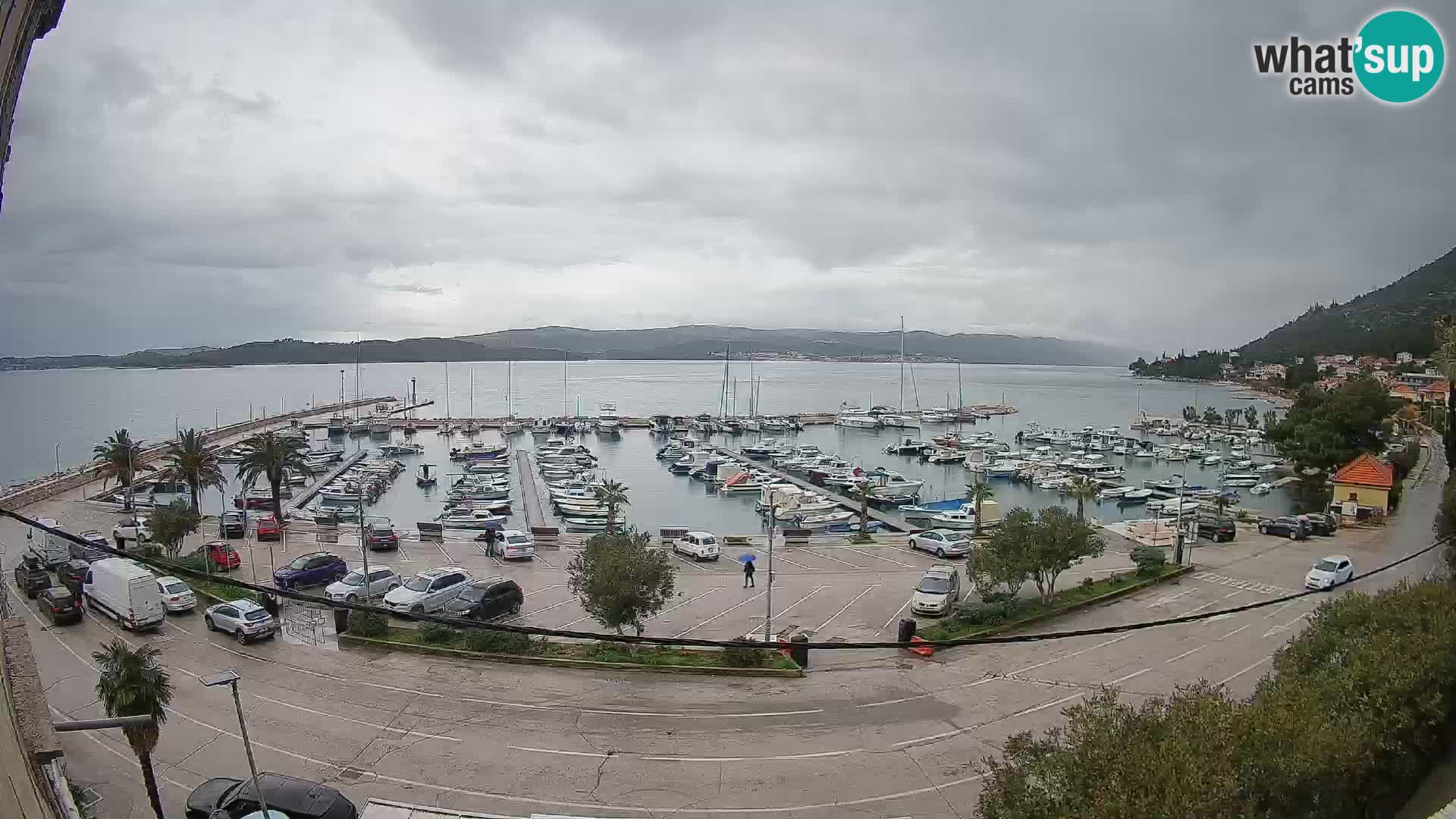 Webcam Orebić Riva – Ferry to Korčula Live
