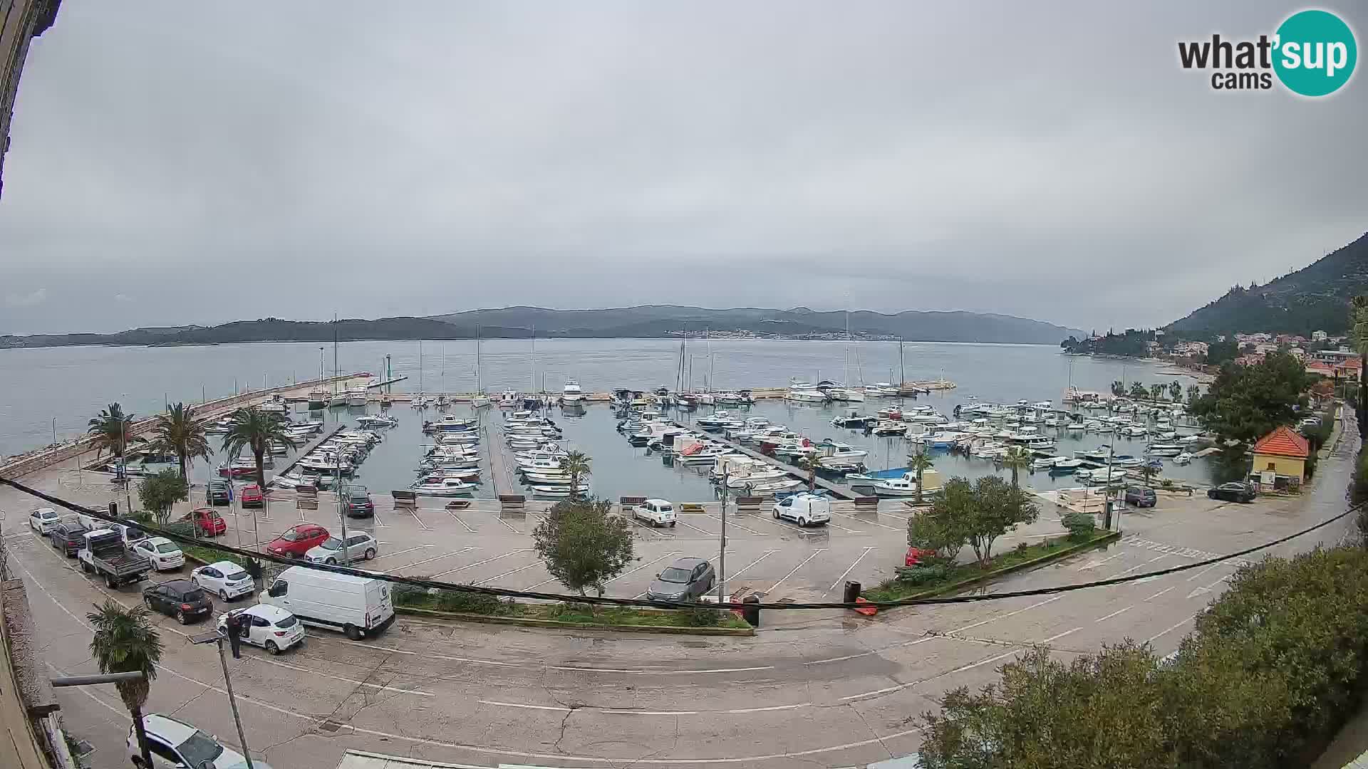 Webcam Orebić Uferpromenade – Fähre nach Korčula Live