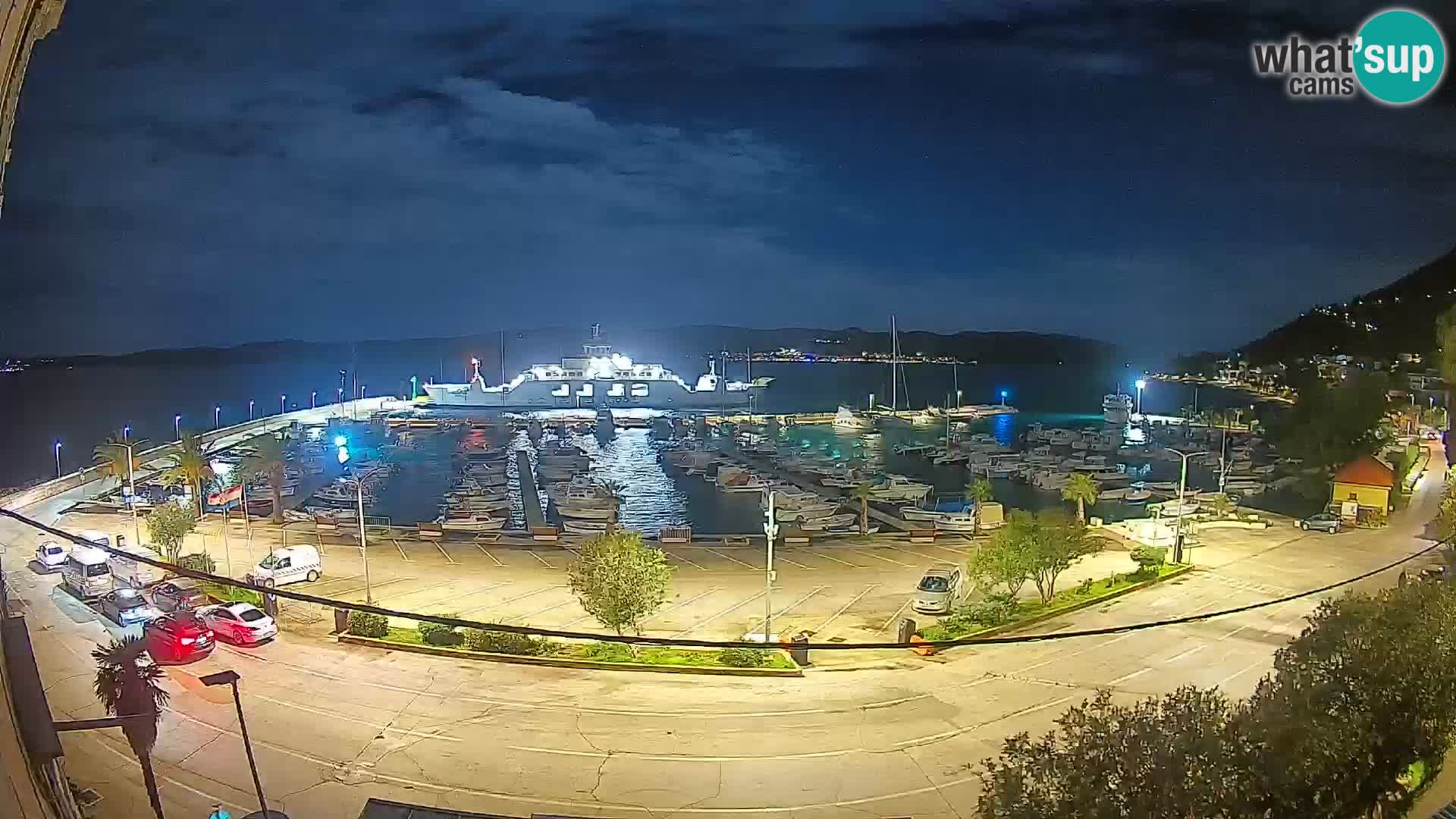 Webcam Orebić Uferpromenade – Fähre nach Korčula Live