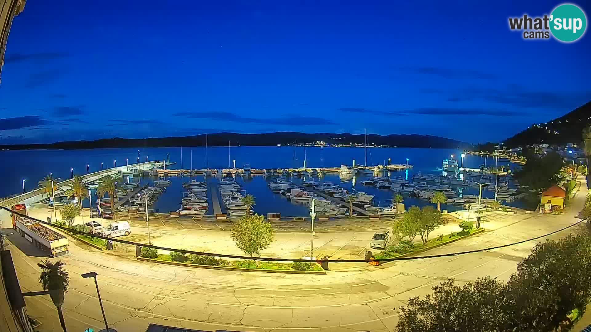Webcam Orebić Riva – Ferry a Korčula en vivo