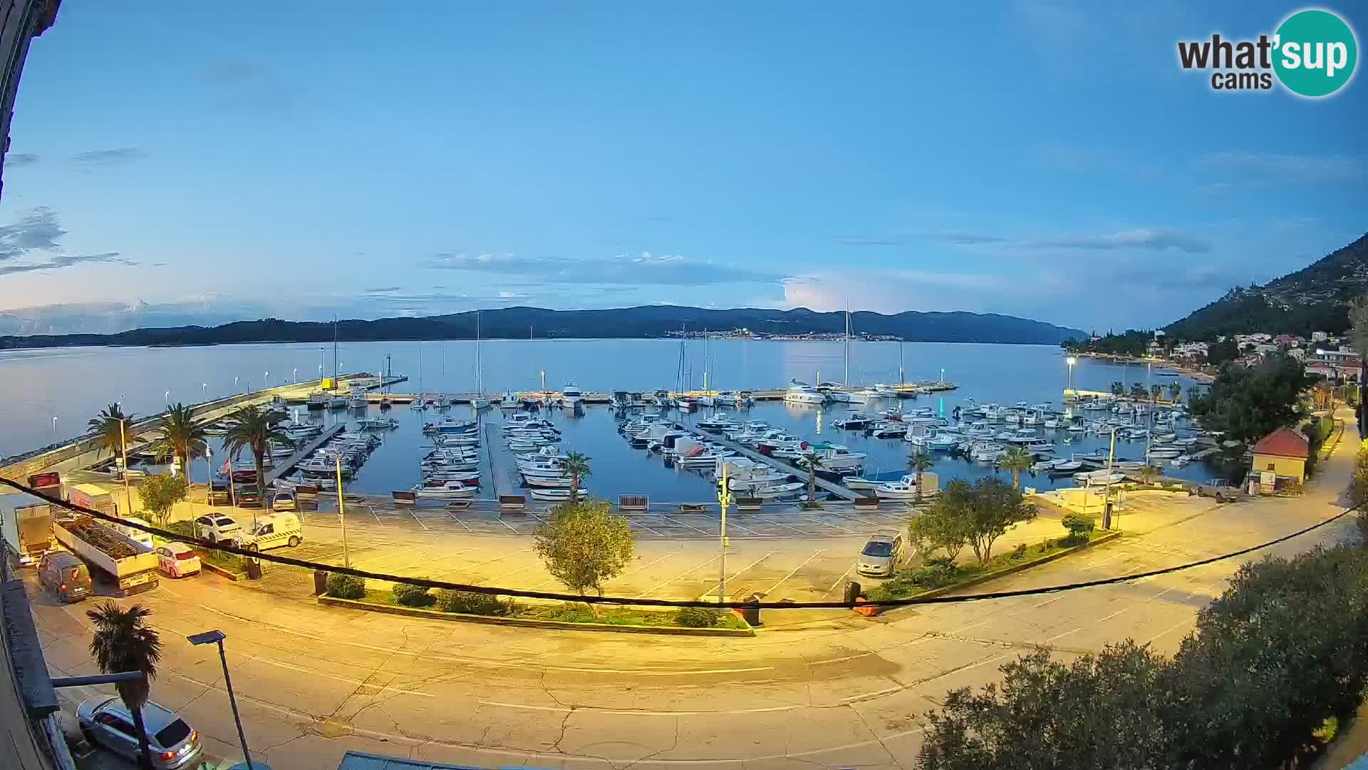 Webcam Orebić Riva – Ferry to Korčula Live