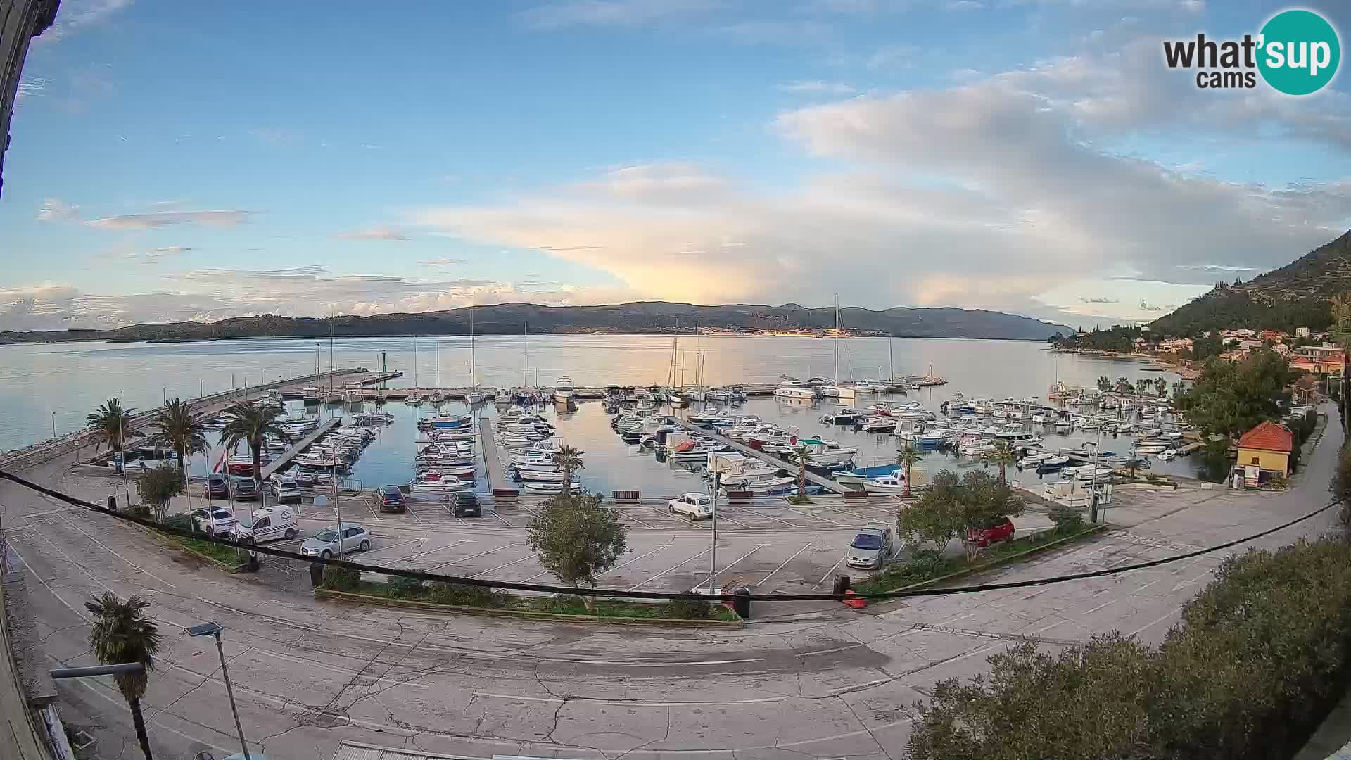 Webcam Orebić Riva – Ferry a Korčula en vivo