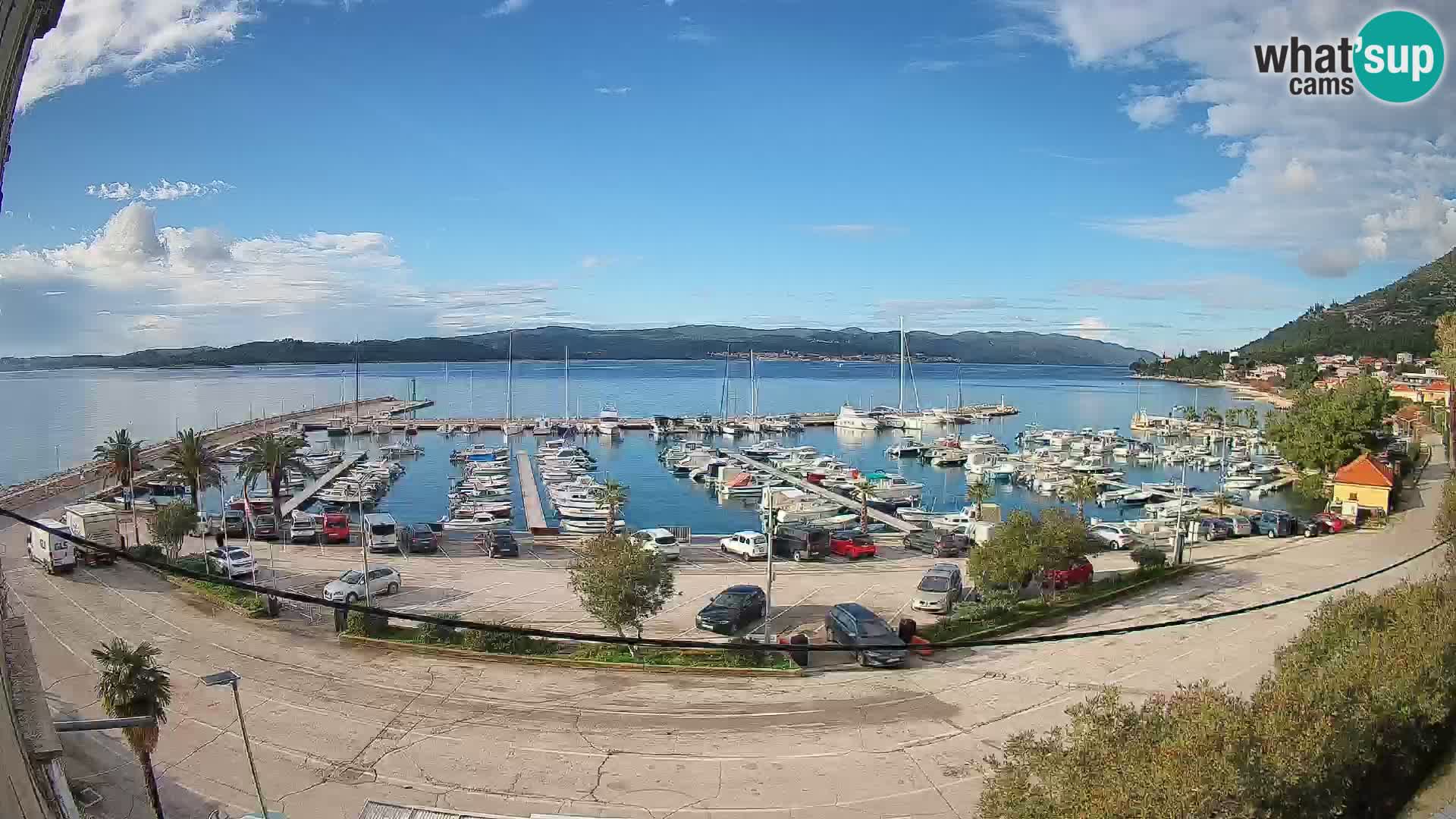 Web kamera Orebić Riva – Trajekt za Korčulu uživo