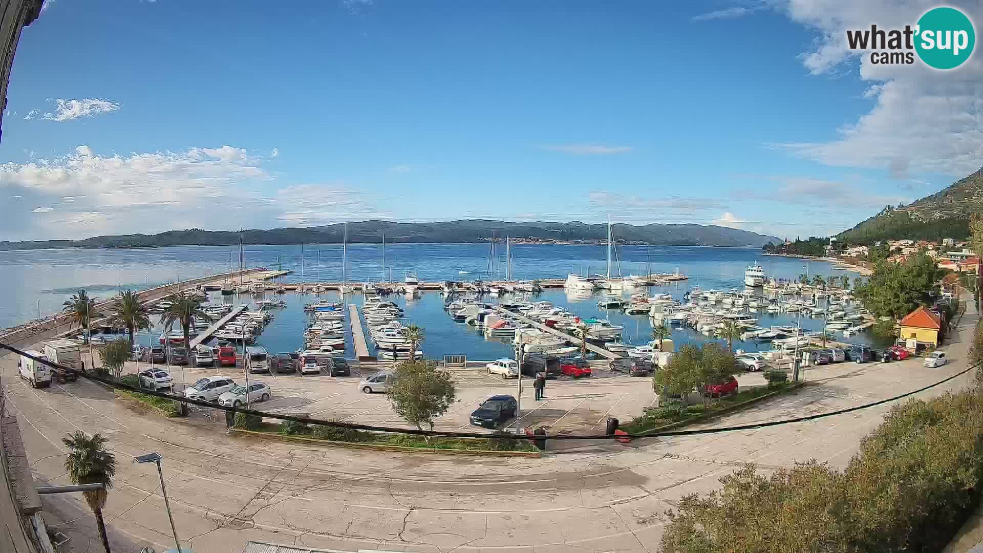 Webcam Orebić Riva – Ferry to Korčula Live