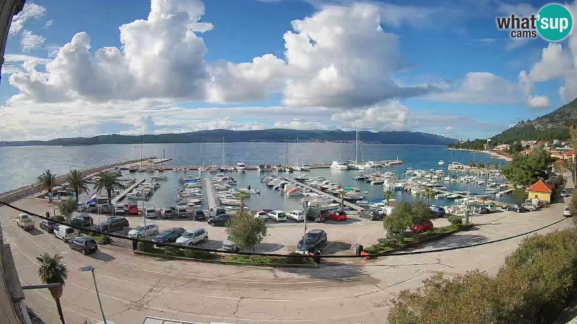 Webcam Orebić Uferpromenade – Fähre nach Korčula Live
