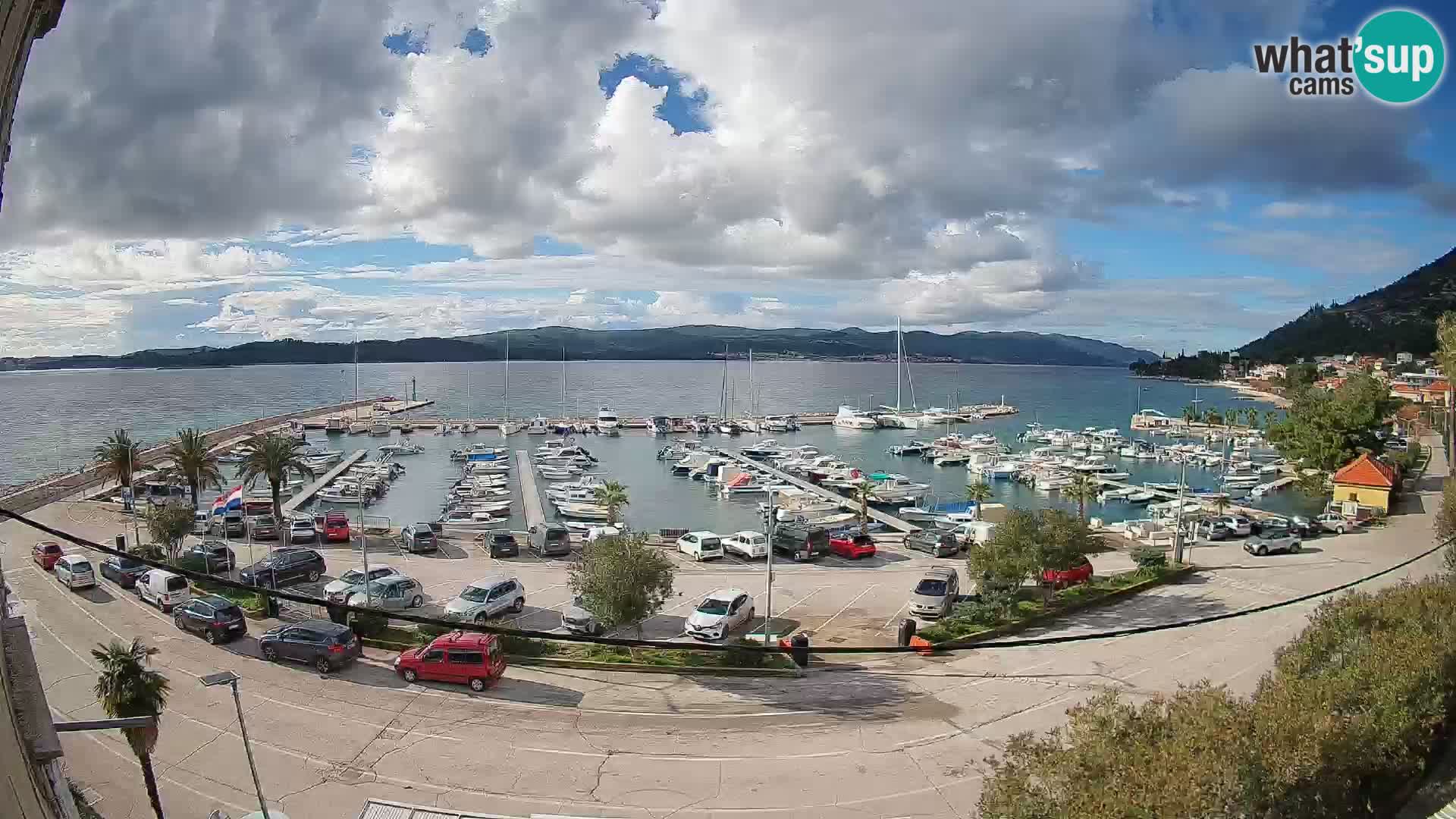 Webcam Orebić Riva – Ferry to Korčula Live