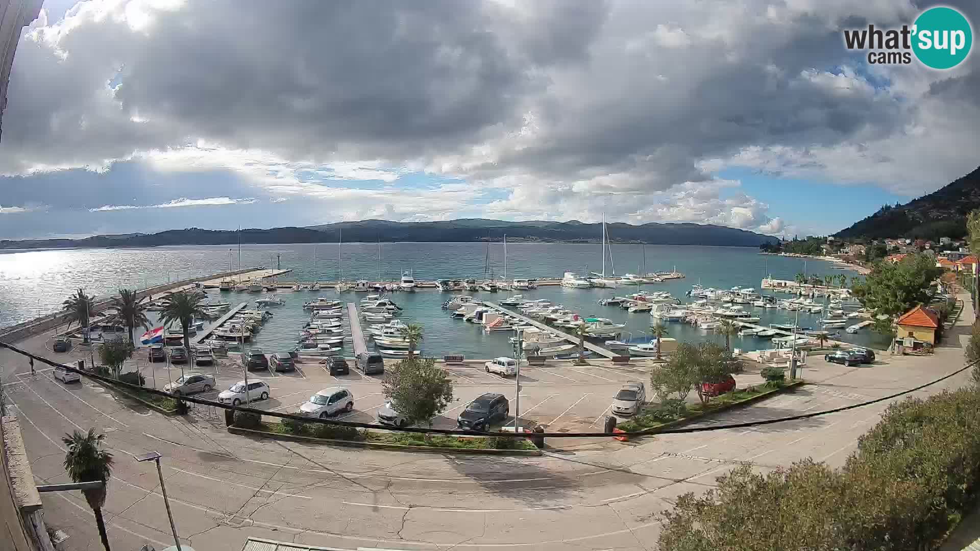Webcam Orebić Riva – Ferry a Korčula en vivo