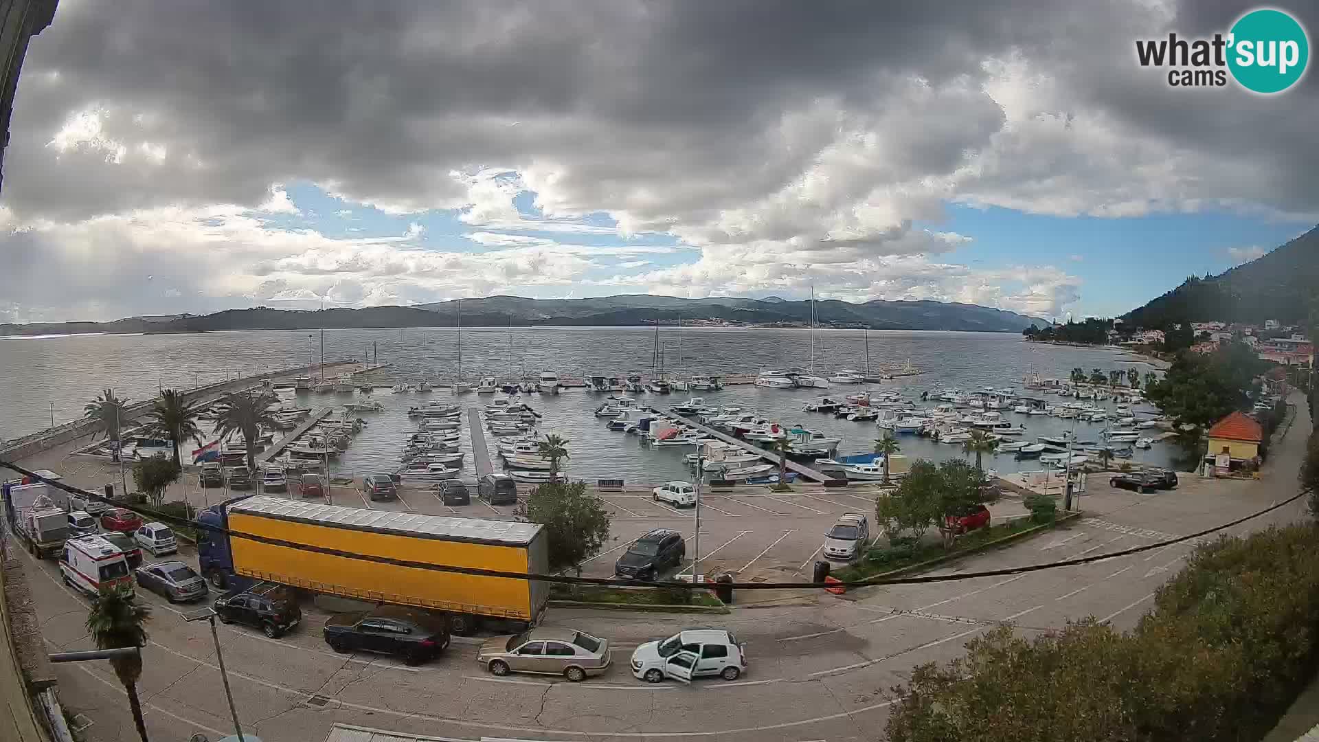 Webcam Orebić Riva – Ferry a Korčula en vivo