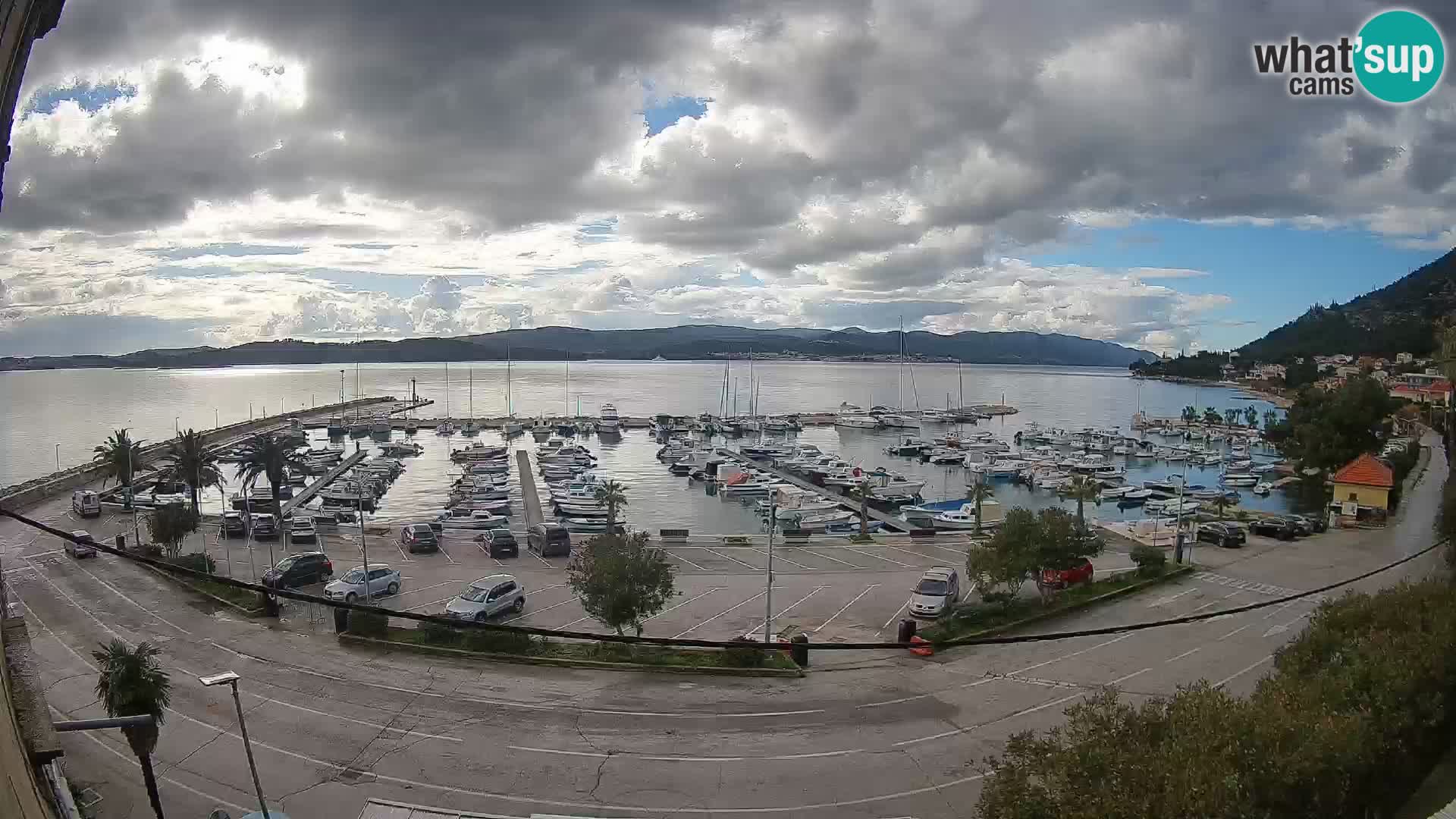 Webcam Orebić Riva – Ferry vers Korčula en direct