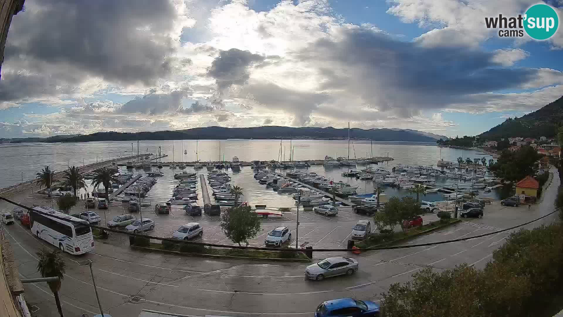 Webcam Orebić Riva – Ferry a Korčula en vivo
