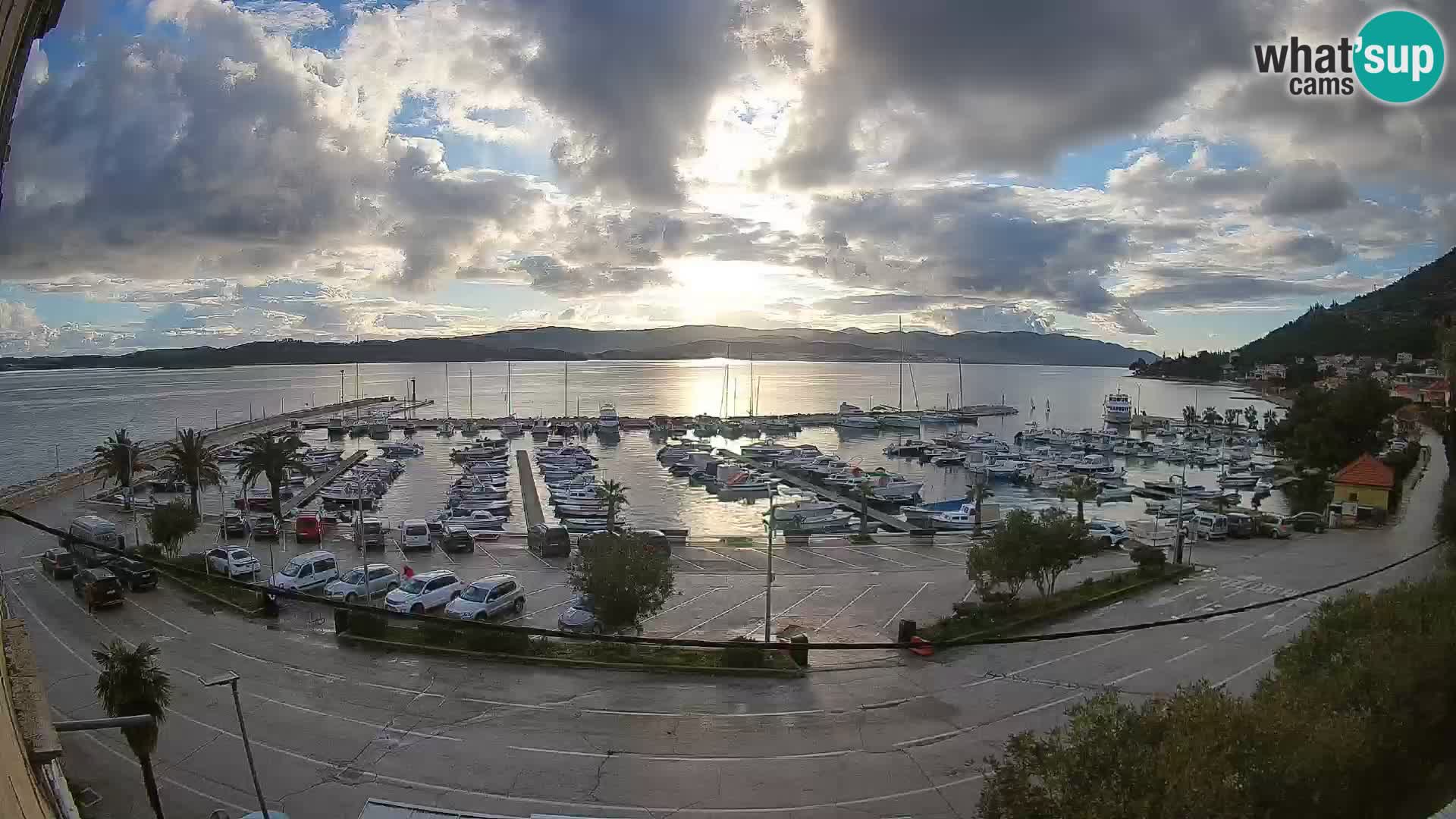 Spletna kamera Orebić Riva – Trajekt za Korčulo v živo