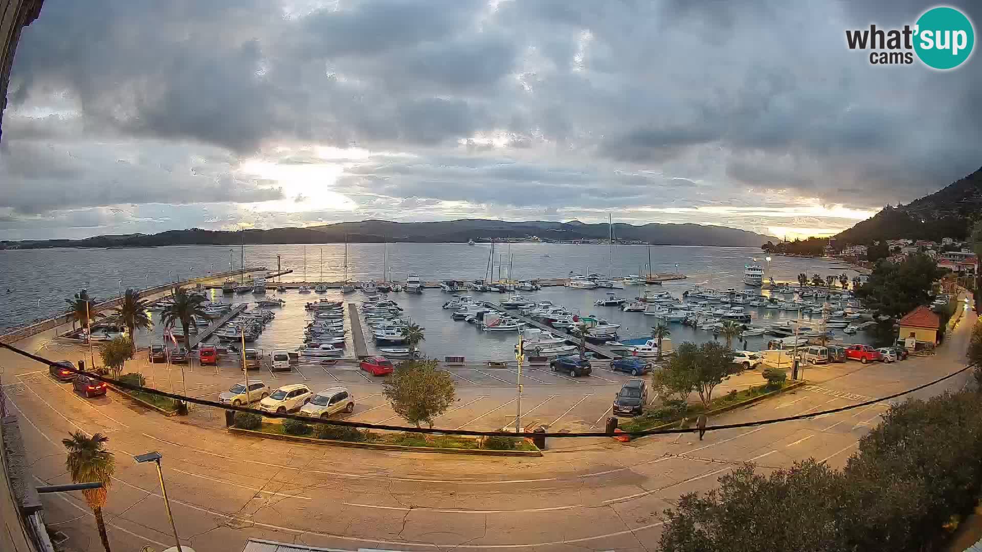 Webcam Orebić Uferpromenade – Fähre nach Korčula Live
