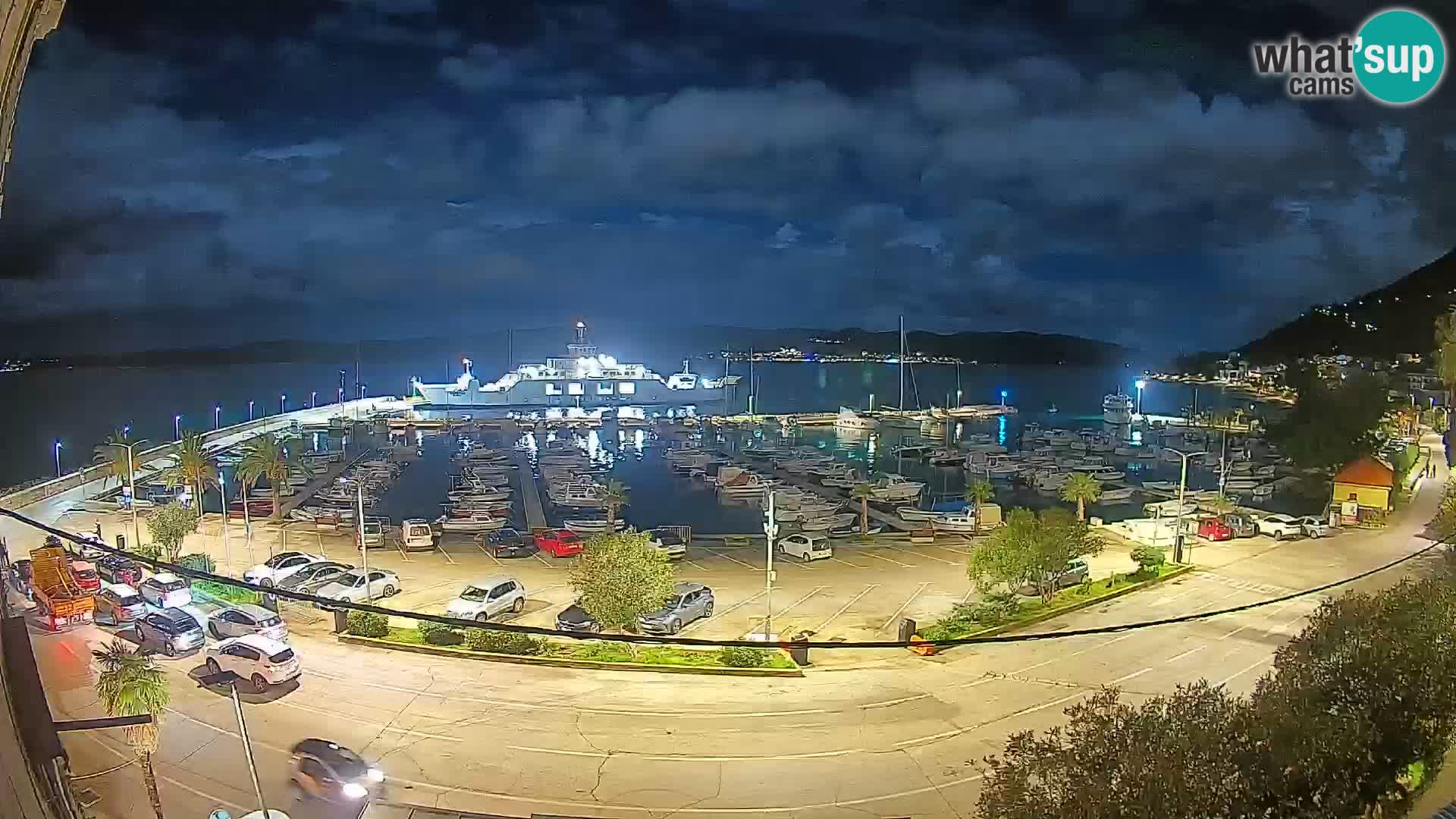 Webcam Orebić Riva – Ferry a Korčula en vivo