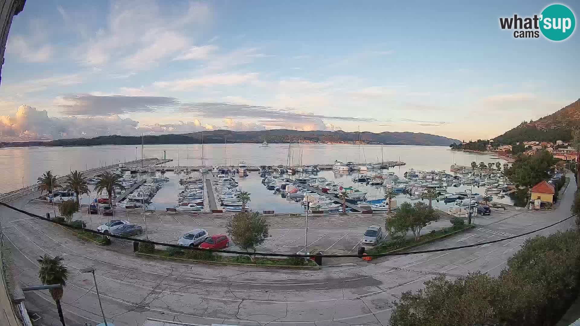 Webcam Orebić Riva – Ferry vers Korčula en direct