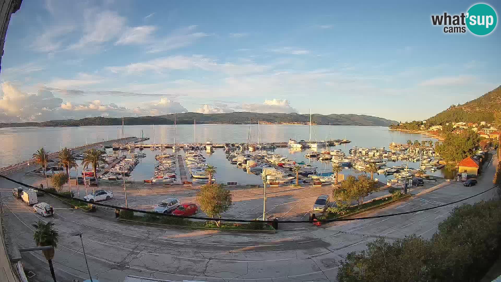 Spletna kamera Orebić Riva – Trajekt za Korčulo v živo