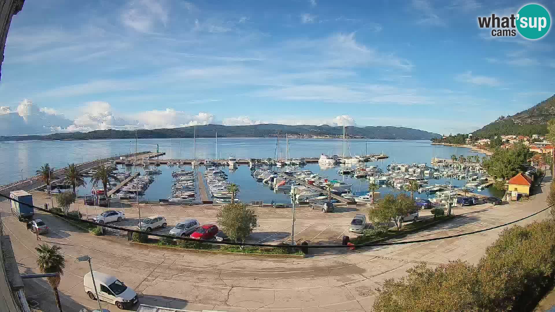 Web kamera Orebić Riva – Trajekt za Korčulu uživo