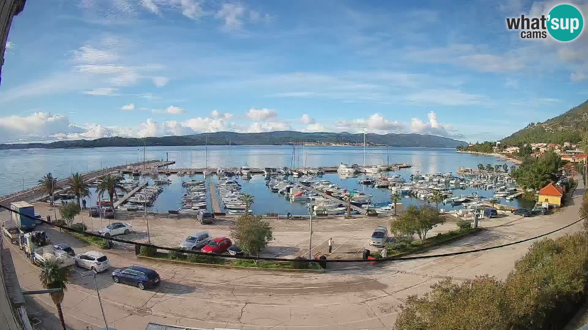 Webcam Orebić Riva – Ferry a Korčula en vivo
