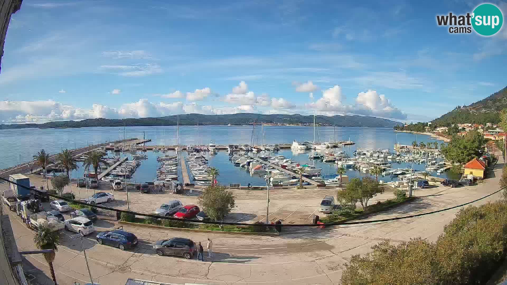 Webcam Orebić Riva – Ferry to Korčula Live
