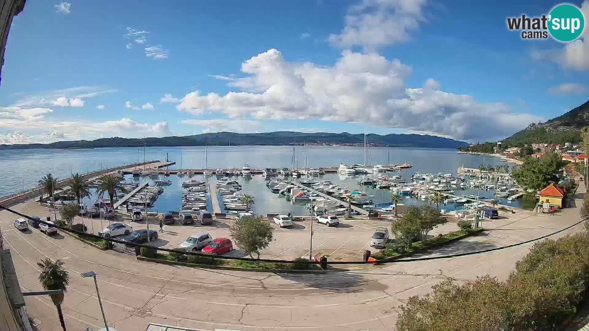 Webcam Orebić Riva – Ferry to Korčula Live