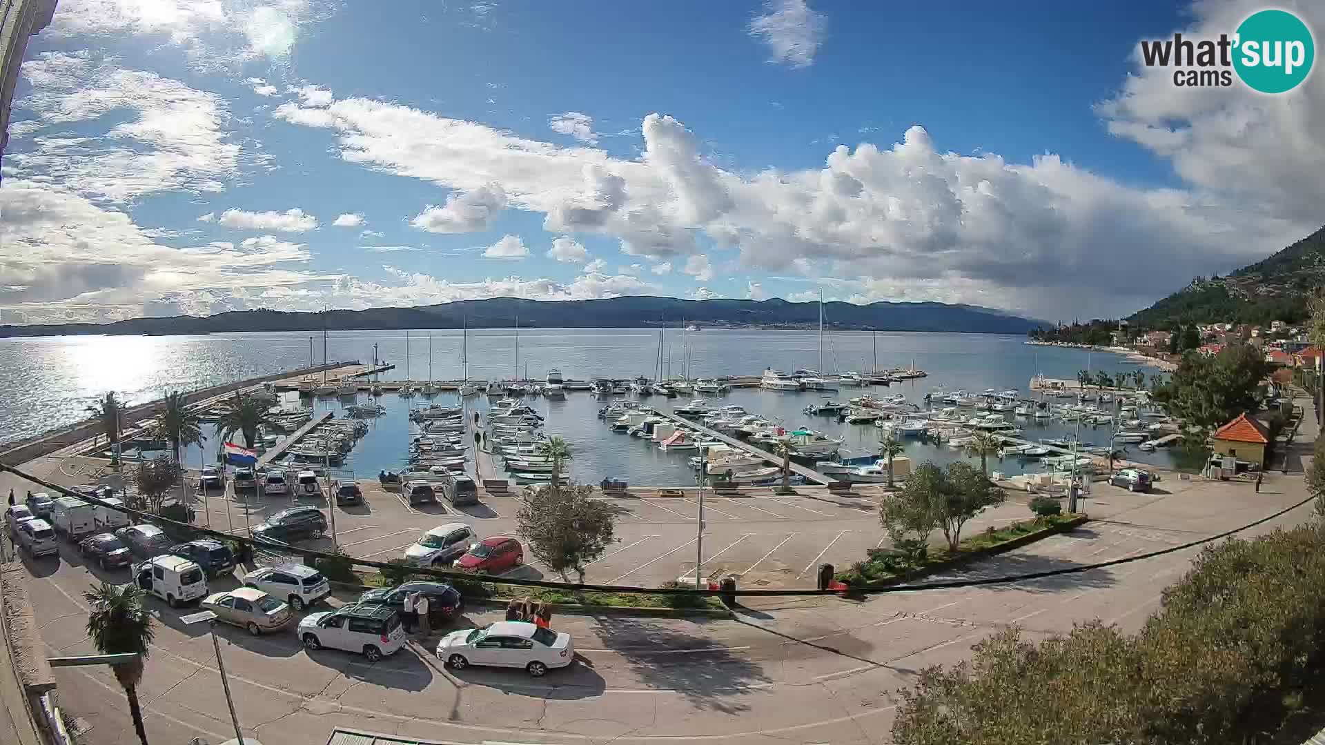 Webcam Orebić Riva – Ferry vers Korčula en direct