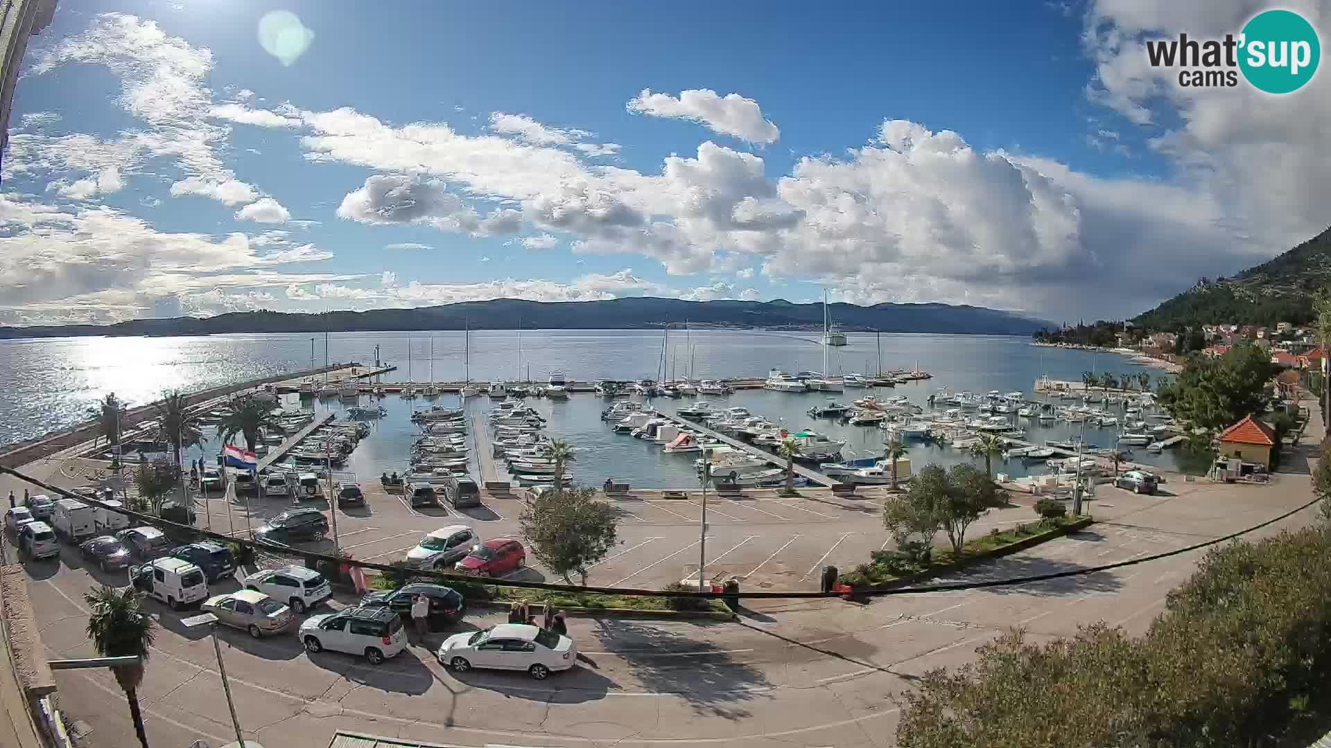 Webcam Orebić Riva – Ferry a Korčula en vivo