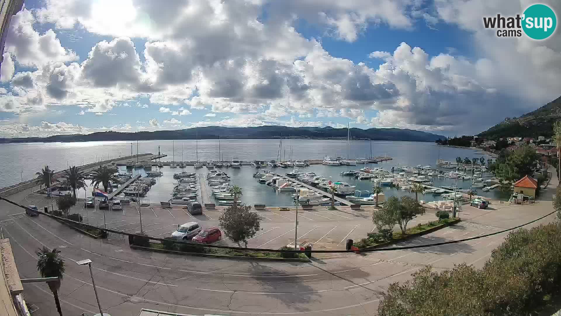 Web kamera Orebić Riva – Trajekt za Korčulu uživo