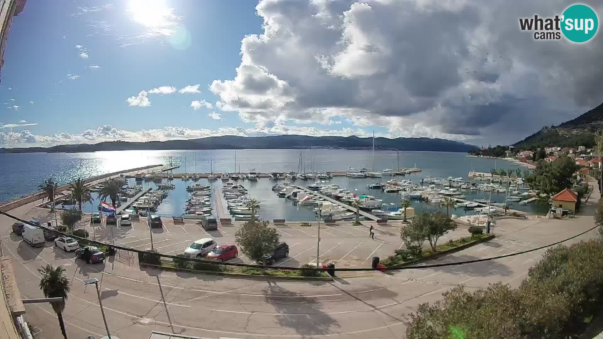 Webcam Orebić Riva – Ferry to Korčula Live