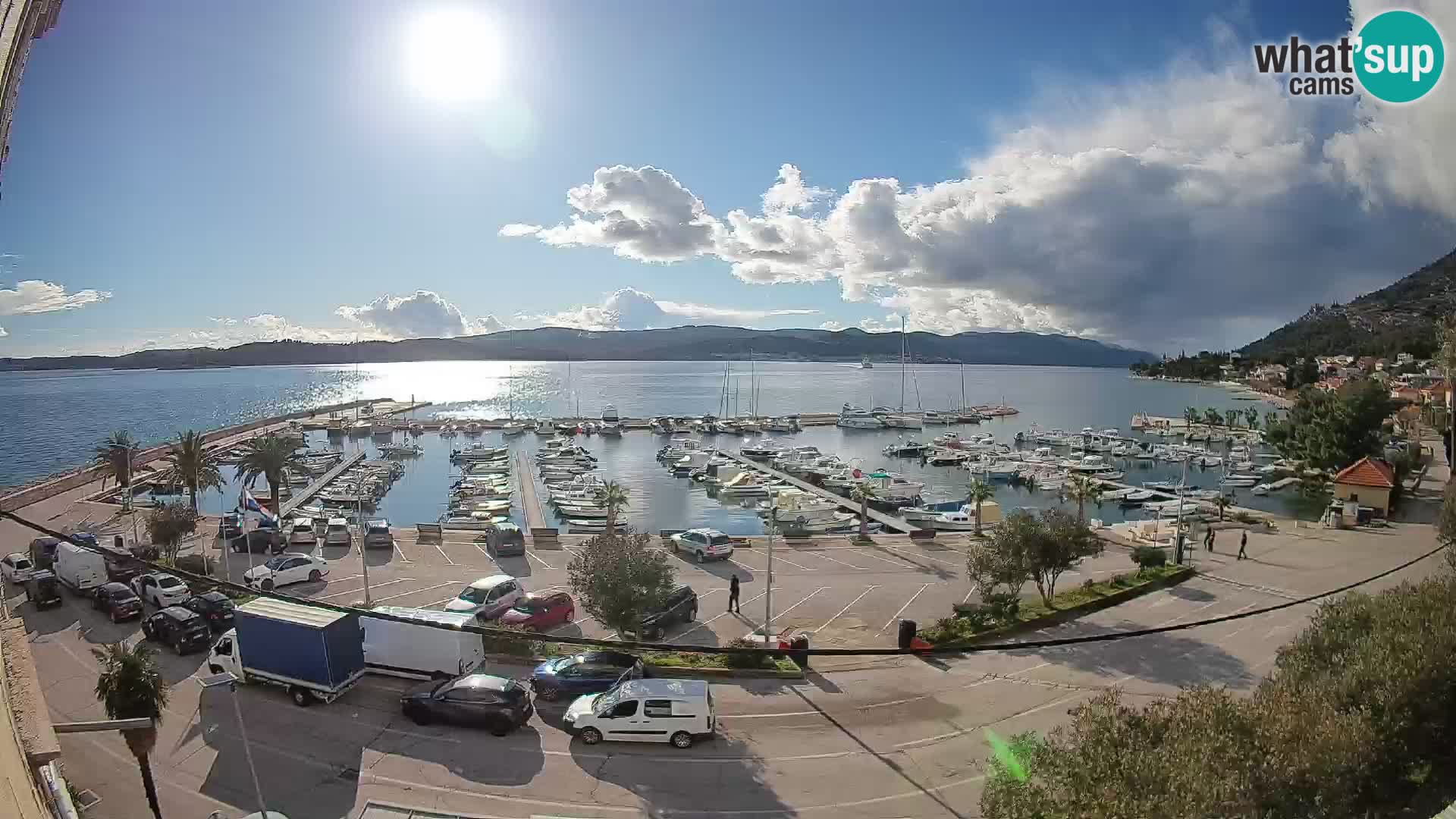Webcam Orebić Riva – Ferry to Korčula Live