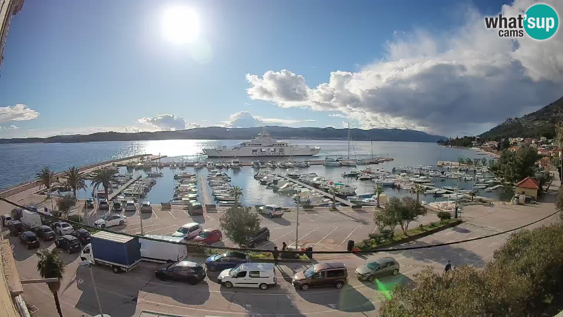 Webcam Orebić Riva – Ferry to Korčula Live