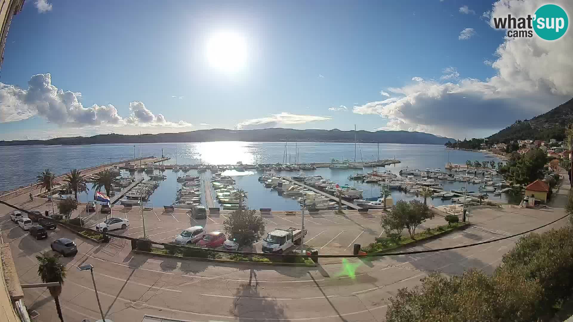 Webcam Orebić Riva – Ferry to Korčula Live