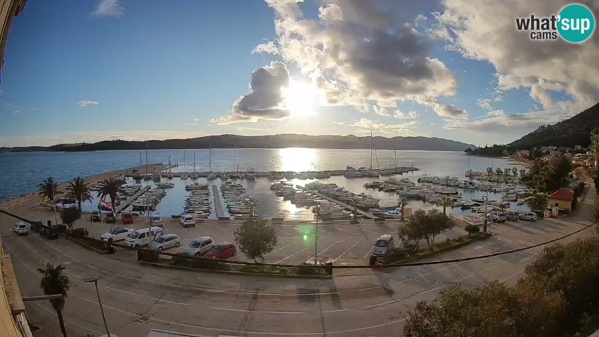 Webcam Orebić Riva – Ferry a Korčula en vivo