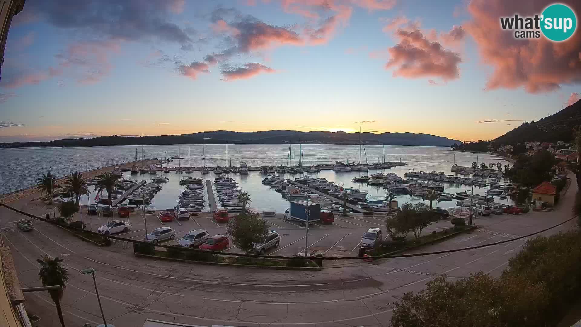 Webcam Orebić Riva – Ferry a Korčula en vivo