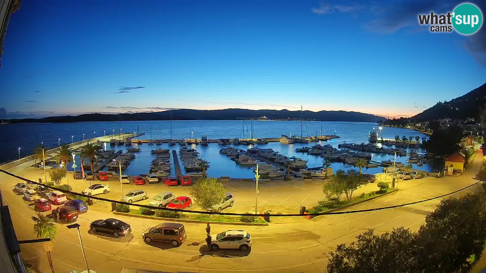 Webcam Orebić Riva – Ferry a Korčula en vivo