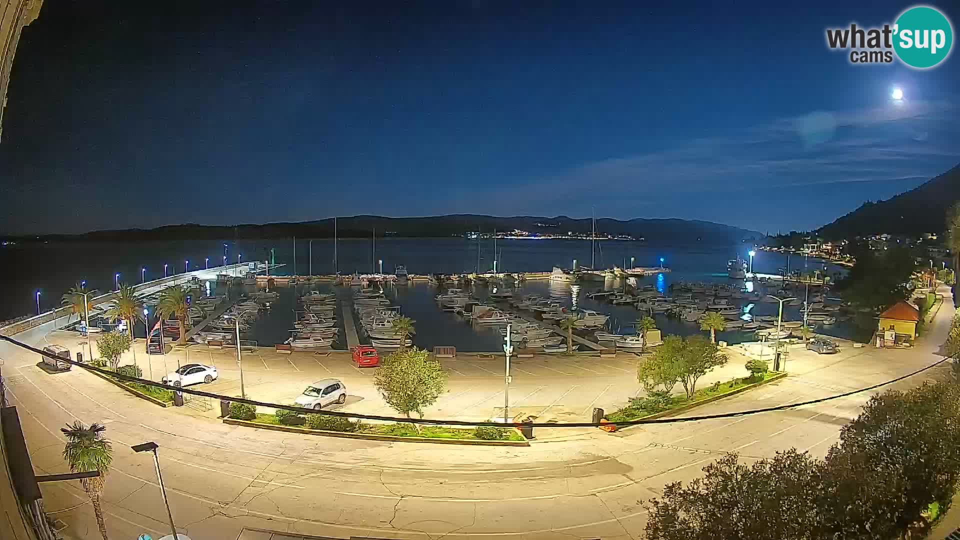 Webcam Orebić Uferpromenade – Fähre nach Korčula Live