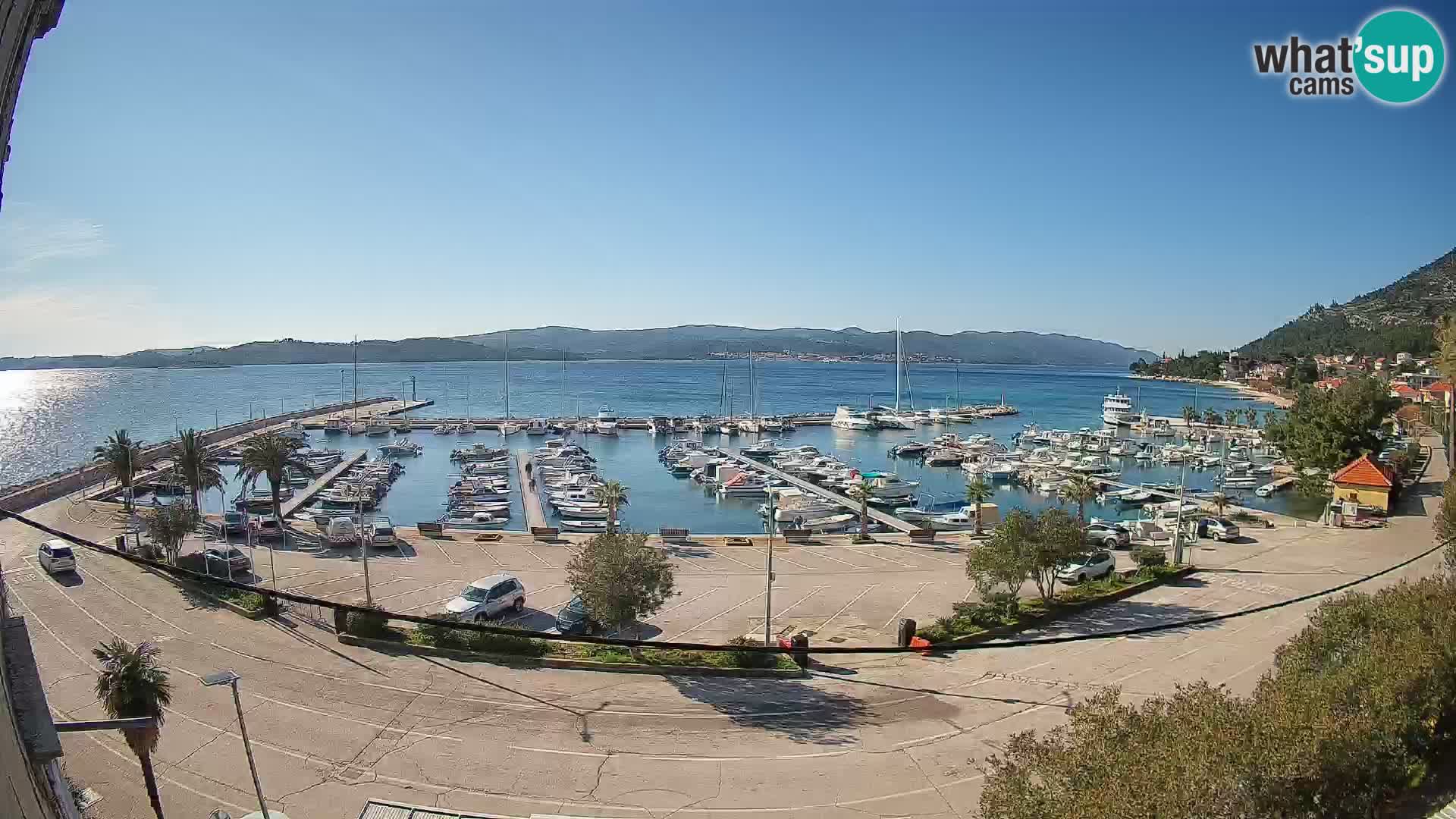 Webcam Orebić Riva – Ferry to Korčula Live