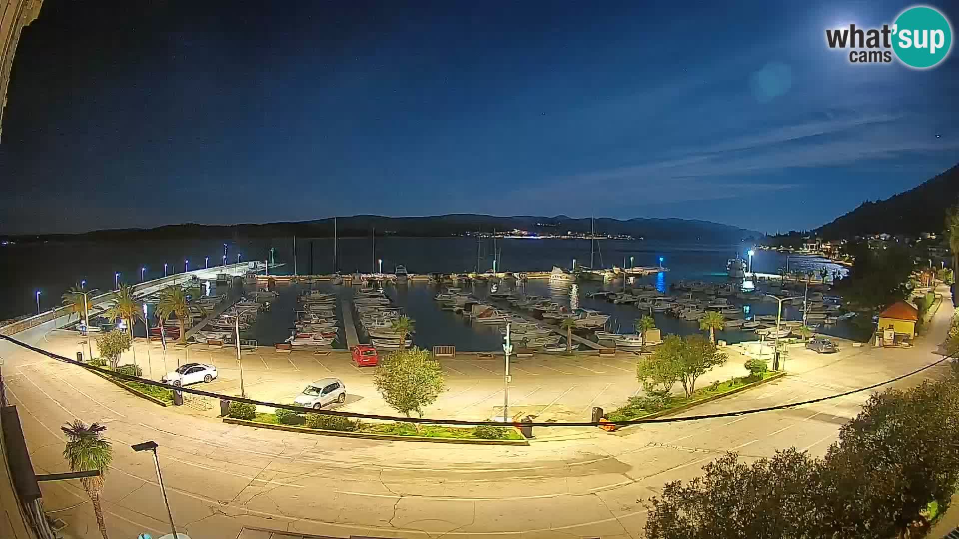 Webcam Orebić Riva – Ferry a Korčula en vivo