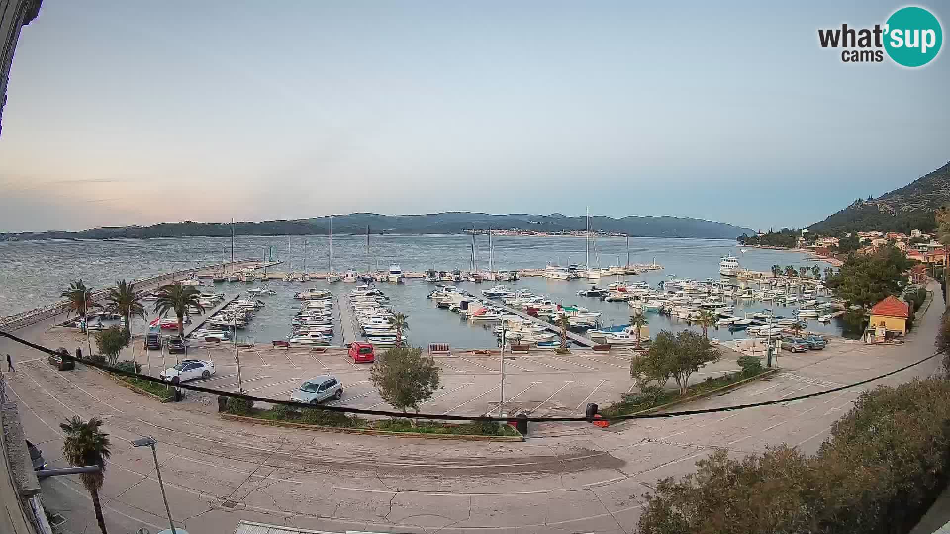 Webcam Orebić Riva – Ferry vers Korčula en direct