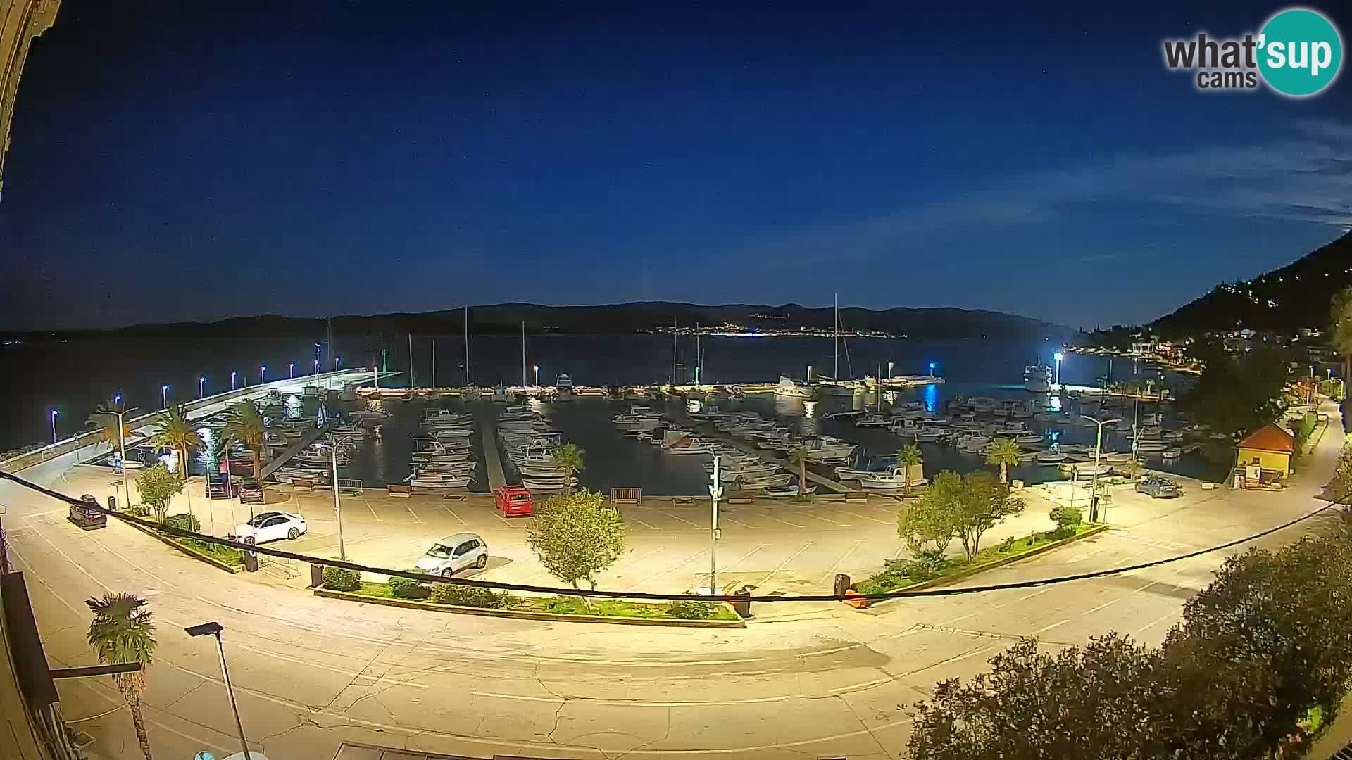 Webcam Orebić Riva – Ferry a Korčula en vivo