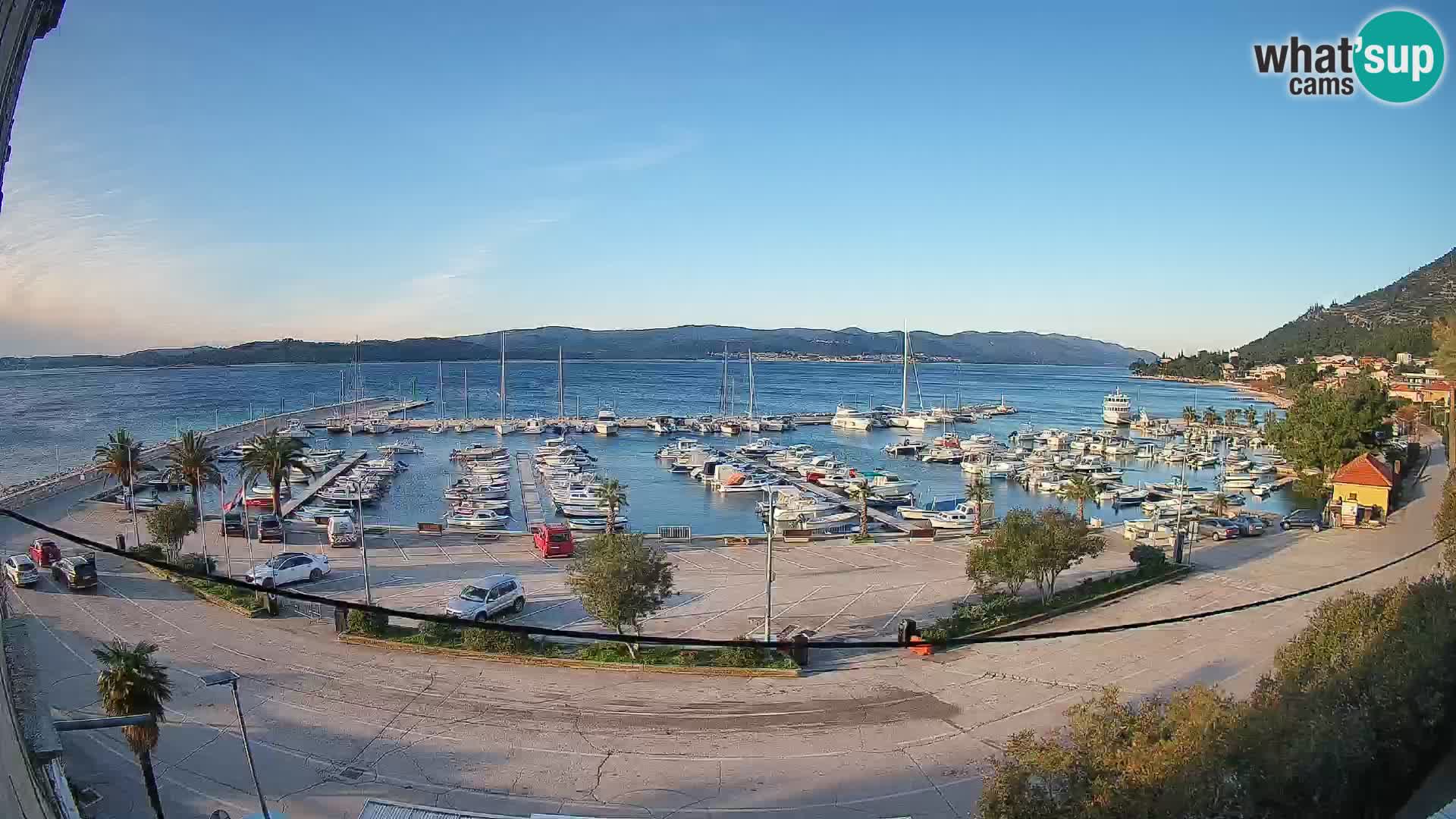 Webcam Orebić Riva – Ferry a Korčula en vivo