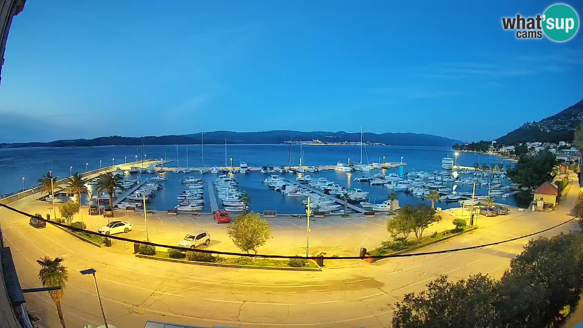 Webcam Orebić Riva – Ferry to Korčula Live