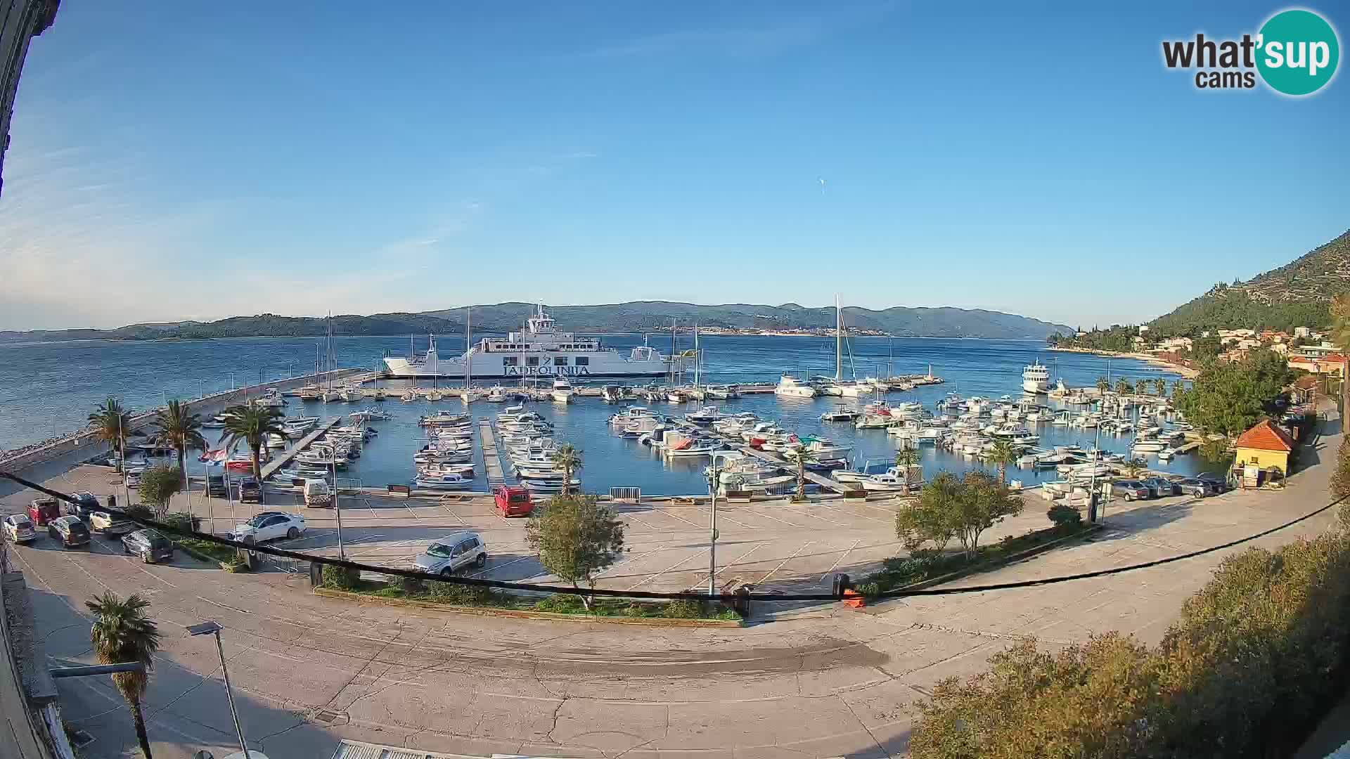 Webcam Orebić Riva – Ferry vers Korčula en direct