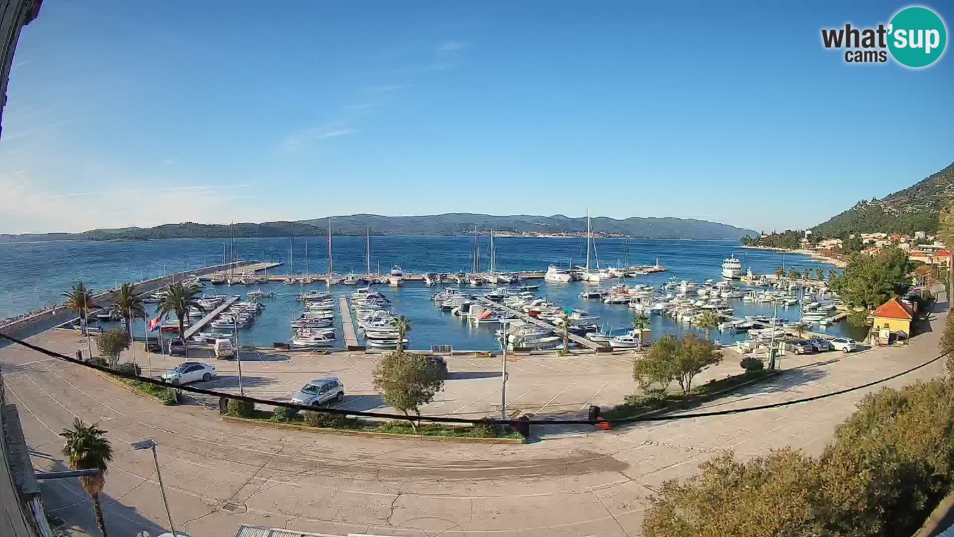 Webcam Orebić Uferpromenade – Fähre nach Korčula Live