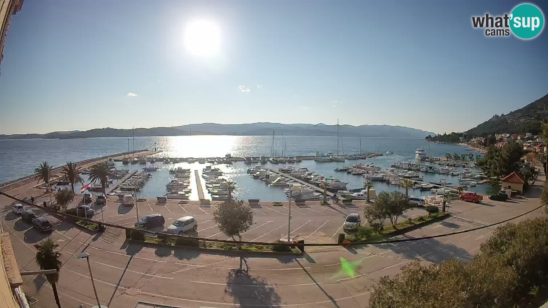 Webcam Orebić Riva – Ferry a Korčula en vivo