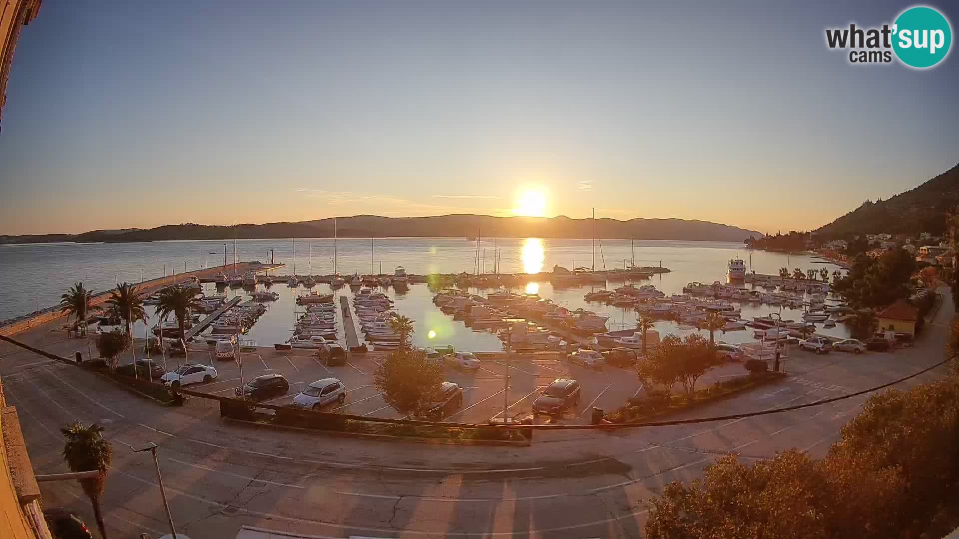 Webcam Orebić Riva – Ferry to Korčula Live