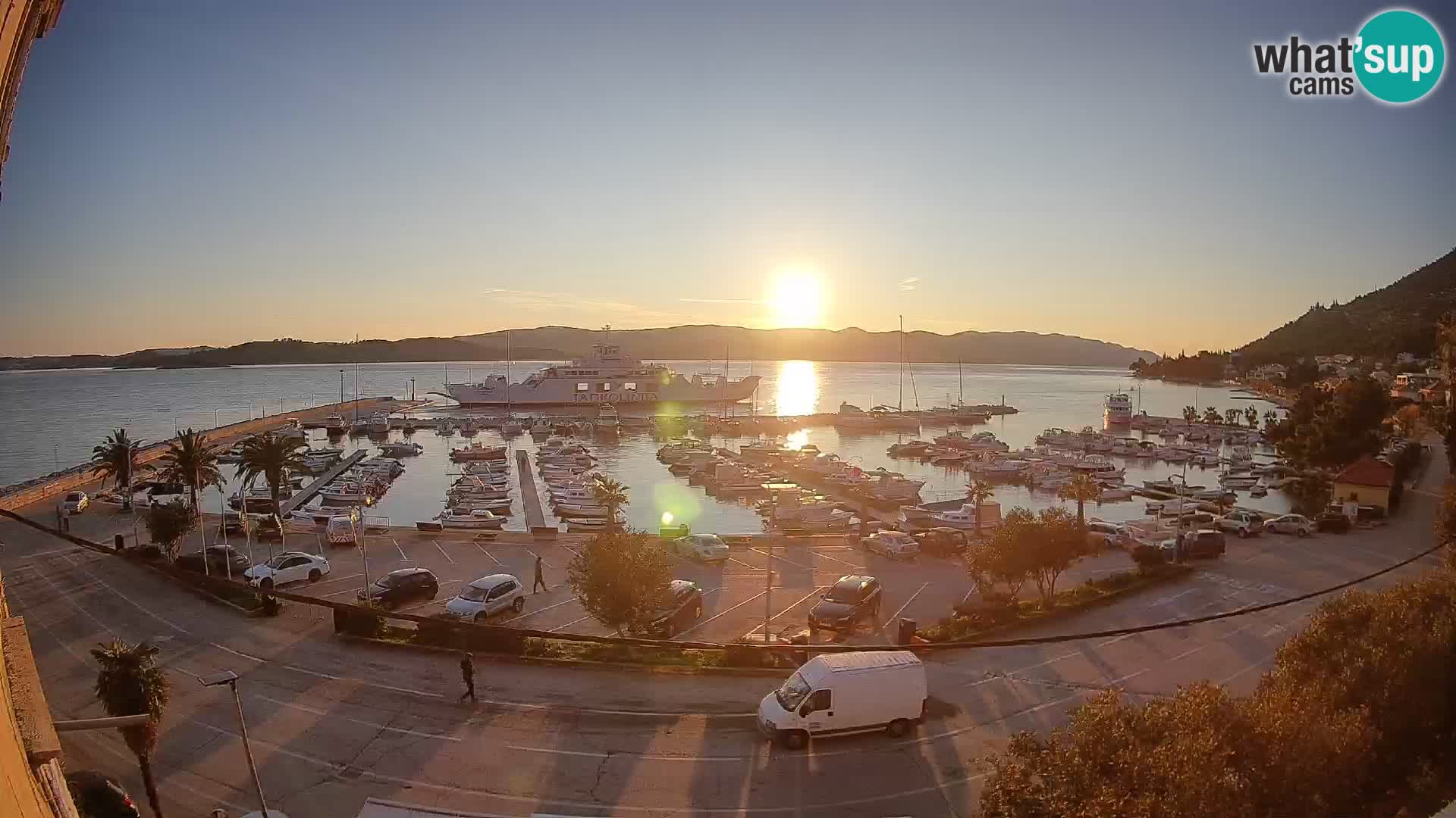 Webcam Orebić Riva – Ferry vers Korčula en direct