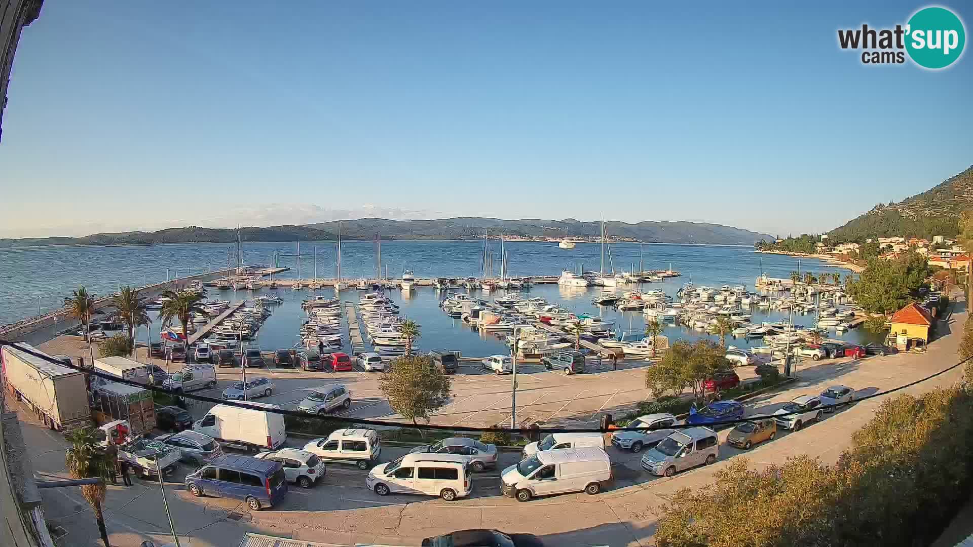 Webcam Orebić Riva – Ferry to Korčula Live
