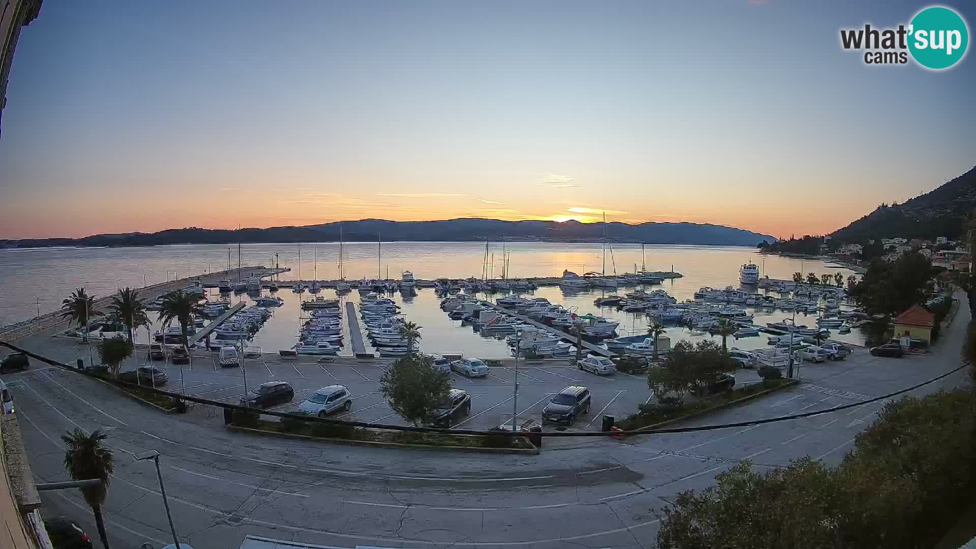 Webcam Orebić Riva – Ferry to Korčula Live
