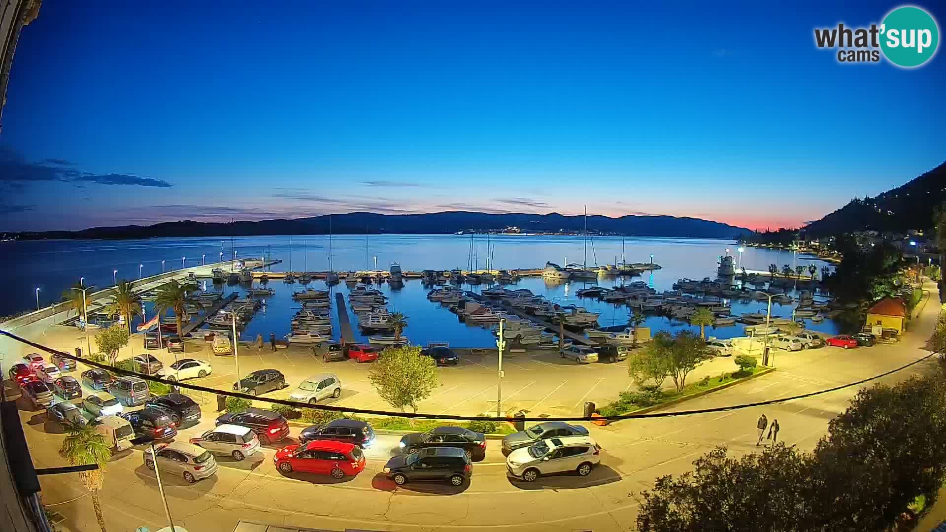 Webcam Orebić Riva – Ferry a Korčula en vivo