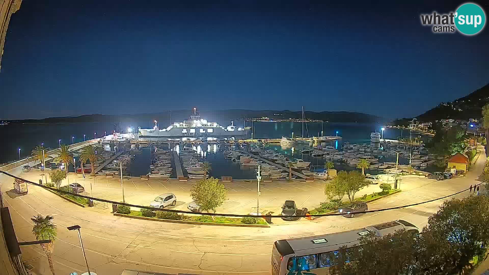 Webcam Orebić Riva – Ferry vers Korčula en direct