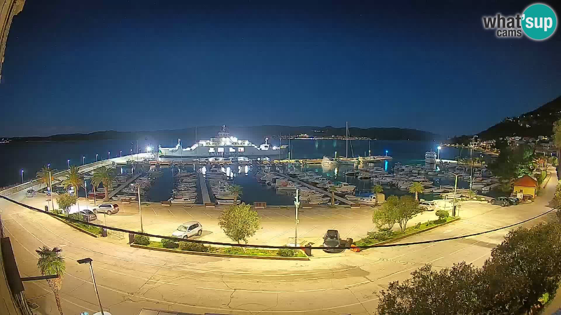 Webcam Orebić Uferpromenade – Fähre nach Korčula Live